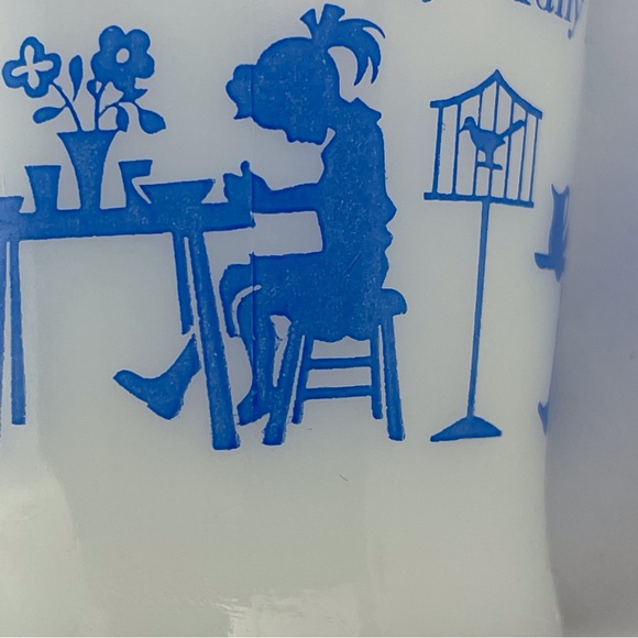 Fire King Anchor Hocking Milk Glass Prayer Mugs (2 cups) - Picture 13 of 14